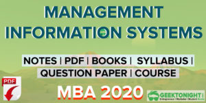 Read more about the article Management Information System Notes PDF, Syllabus | MBA 2024