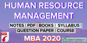 Read more about the article Human Resource Management Notes | HRM PDF | MBA 2024