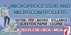 Read more about the article Microprocessor And Microcontroller Notes | PDF | B Tech 2021